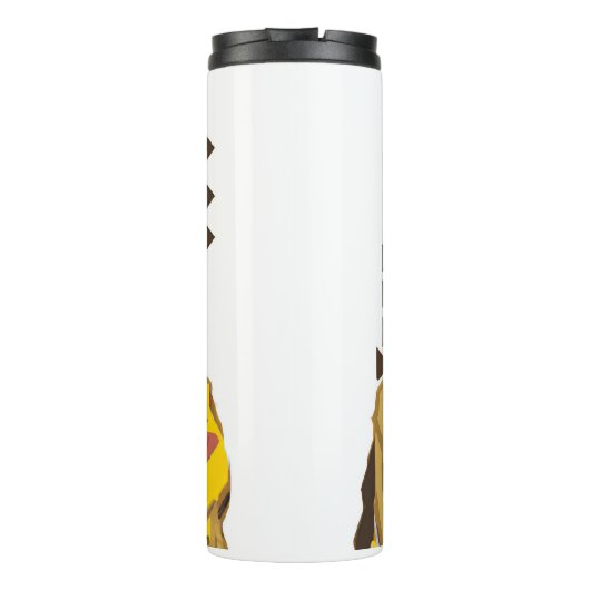 Hunde tragen einen Anzug: Digitale Kunst Thermosbecher (Rückseite)