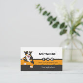 Hunde-Trainer-Geschäftskarte Visitenkarte (Stehend Vorderseite)