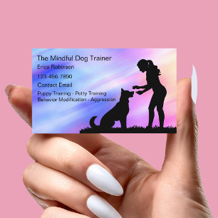 Hunde Trainer Geschäftskarten Visitenkarte
