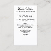 Hunde Trainer Labrador Retriever Puppy Pet Sitter Visitenkarte (Rückseite)