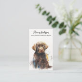 Hunde Trainer Labrador Retriever Puppy Pet Sitter Visitenkarte (Stehend Vorderseite)