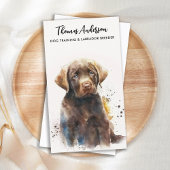 Hunde Trainer Labrador Retriever Puppy Pet Sitter Visitenkarte