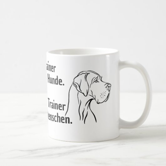 Hunde Trainer Tasse (Rechts)