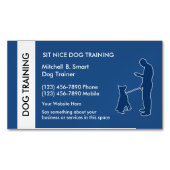 Hunde Trainer Visitenkartenmagnete Magnetische Visitenkarte (Vorderseite)