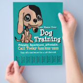 Hunde Training.Welpe.Werbeflyer Flyer (Hand)