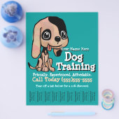 Hunde Training.Welpe.Werbeflyer Flyer (Einzeln)