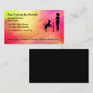 Hunde-Trainings-Bunt-Visitenkarten Visitenkarte