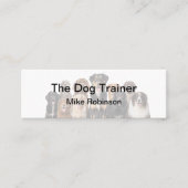 Hunde-Trainings Visitenkarten kompakt Mini Visitenkarte (Vorderseite)