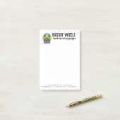 Hunde Transport Business Custom Post-it Klebezettel (Auf Schreibtisch)