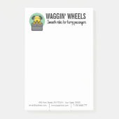 Hunde Transport Business Custom Post-it Klebezettel (Vorderseite)