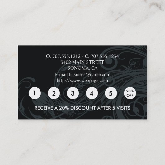 Hunde-Treuhandkarte Visitenkarte (Rückseite)