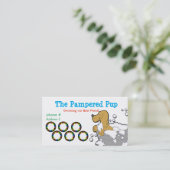 Hunde-Treuhandkarten-Visitenkarten Treuekarte (Stehend Vorderseite)