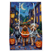 Hunde-Trick-oder-Treating Halloween-Kostüme Mittlere Geschenktüte (Rückseite)