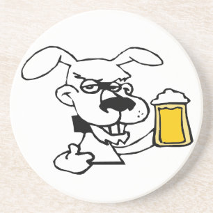 Hunde trinken Bier Untersetzer