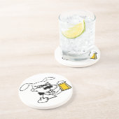 Hunde trinken Bier Untersetzer (Seite)