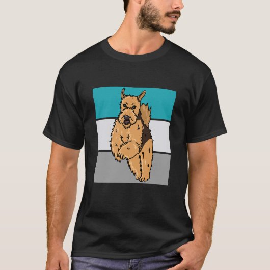 Hunde Typ Lieben Airedale Terrier T-Shirt (Vorderseite)