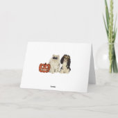 Hunde u. Katze Howloween Karte (Rückseite)