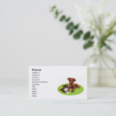 Hunde-u. Katzen-Visitenkarte Visitenkarte (Stehend Vorderseite)