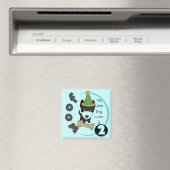 Hunde über 2. Geburtstag - Hemden und Geschenke Magnet (In Situ (Geschirrspüler))