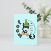 Hunde über 2. Geburtstag - Hemden und Geschenke Postkarte (Stehend Vorderseite)