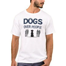 Hunde über Menschen Funny Dog Lover Geschenk