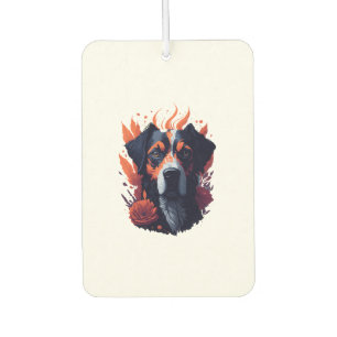 Hunde und Blume Autolufterfrischer