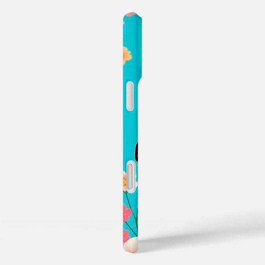 Hunde und Blume Case-Mate iPhone Hülle (Rückseite / Rechts)