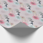 Hunde und Blume Geschenkpapier (Ecke)