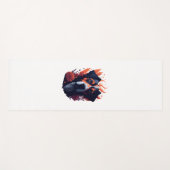 Hunde und Blume Yogamatte (Vorderseite (Horizontal))