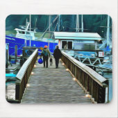 Hunde und Bootsfahrten auf Lopez Island Mouse Pad Mousepad (Vorne)