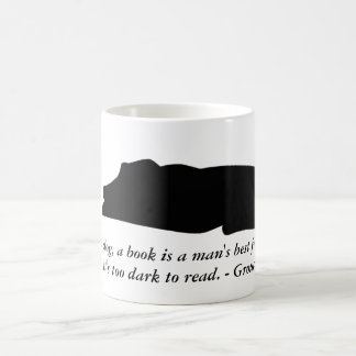 Hunde-und Buch-Zitat-Tasse Kaffeetasse