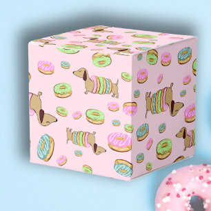 Hunde und Donuts Geburtstag Gunst Füchse Dackeln Geschenkschachtel