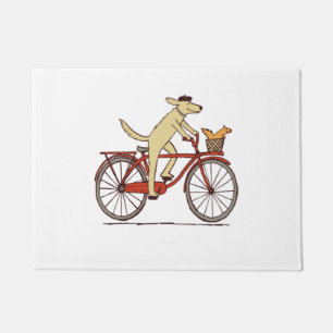 Hunde und Eichhörnchen sind Freunde, die Tierkunst Fußmatte