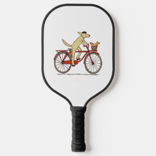 Hunde und Eichhörnchen sind Freunde, die Tierkunst Pickleball Schläger