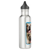 Hunde und ein Foto der Katzengruppe Edelstahlflasche (Links)