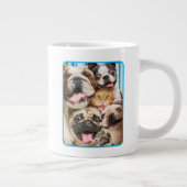 Hunde und ein Foto der Katzengruppe Jumbo-Tasse (Rechts)