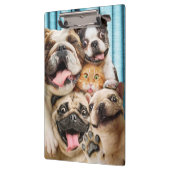 Hunde und ein Foto der Katzengruppe Klemmbrett (Links)