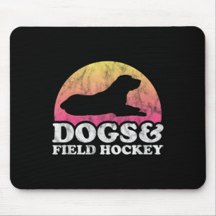 Hunde und Feldhockey Männer oder Frauen Hund  Mousepad