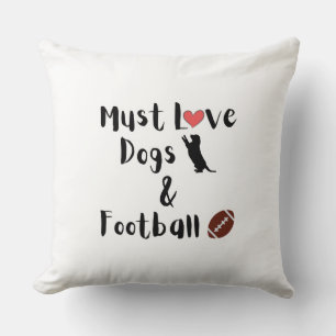 Hunde und Fußball Kissen
