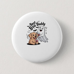 Hunde und Geist trinken Wein. Klassischer T - Shir Button