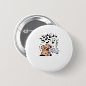Hunde und Geist trinken Wein. Klassischer T - Shir Button (Vorne & Hinten)