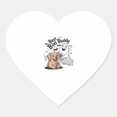 Hunde und Geist trinken Wein. Klassischer T - Shir Herz-Aufkleber (Vorderseite)