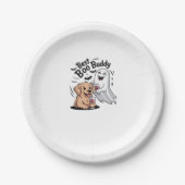 Hunde und Geist trinken Wein. Klassischer T - Shir Pappteller (Vorderseite)