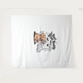 Hunde und Geist trinken Wein. Klassischer T - Shir Wandteppich (Vorderseite (Horizontal))