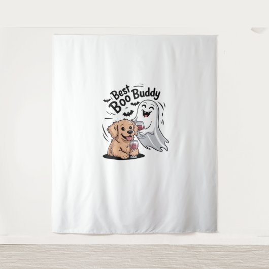 Hunde und Geist trinken Wein. Klassischer T - Shir Wandteppich (Vorderseite)