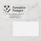 Hunde und Grooming Icons Visitenkarte (Vorne/Hinten)