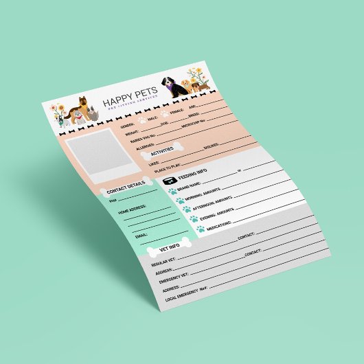 Hunde und Haustiere Sitzinformationen