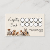 Hunde und Haustiere Treuekarte (Vorderseite)