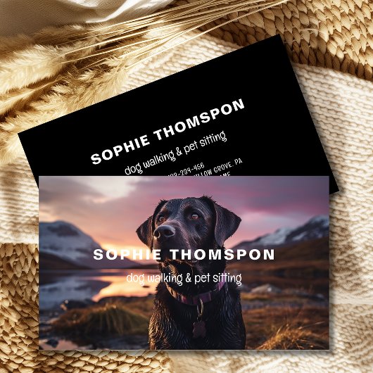 Hunde und Haustiere Visitenkarte