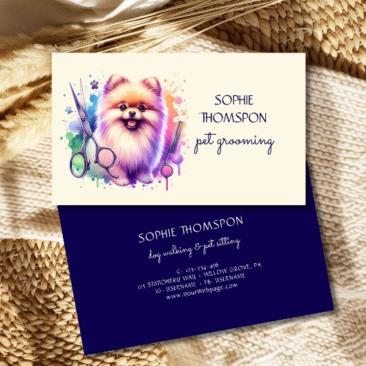 Hunde und Haustiere Visitenkarte